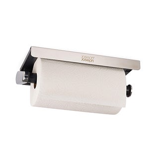 Joseph Joseph RollGrip Under-shelf Easy-tear Paper Towel Holder in Graphite | 7" x 12" x 2"